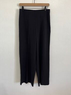 Weekday Black Straight-Leg Julia Twill Trousers